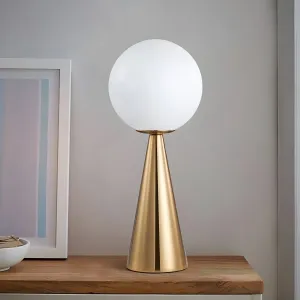 LuxeCone Light - Dekorative Kegelleuchte aus Goldglas