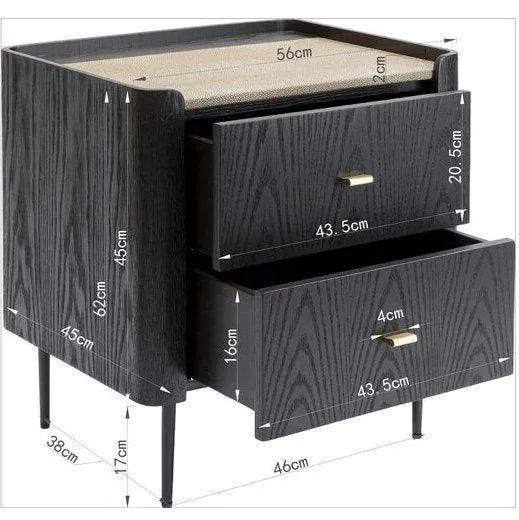 Milano Black/Brown Small Dresser