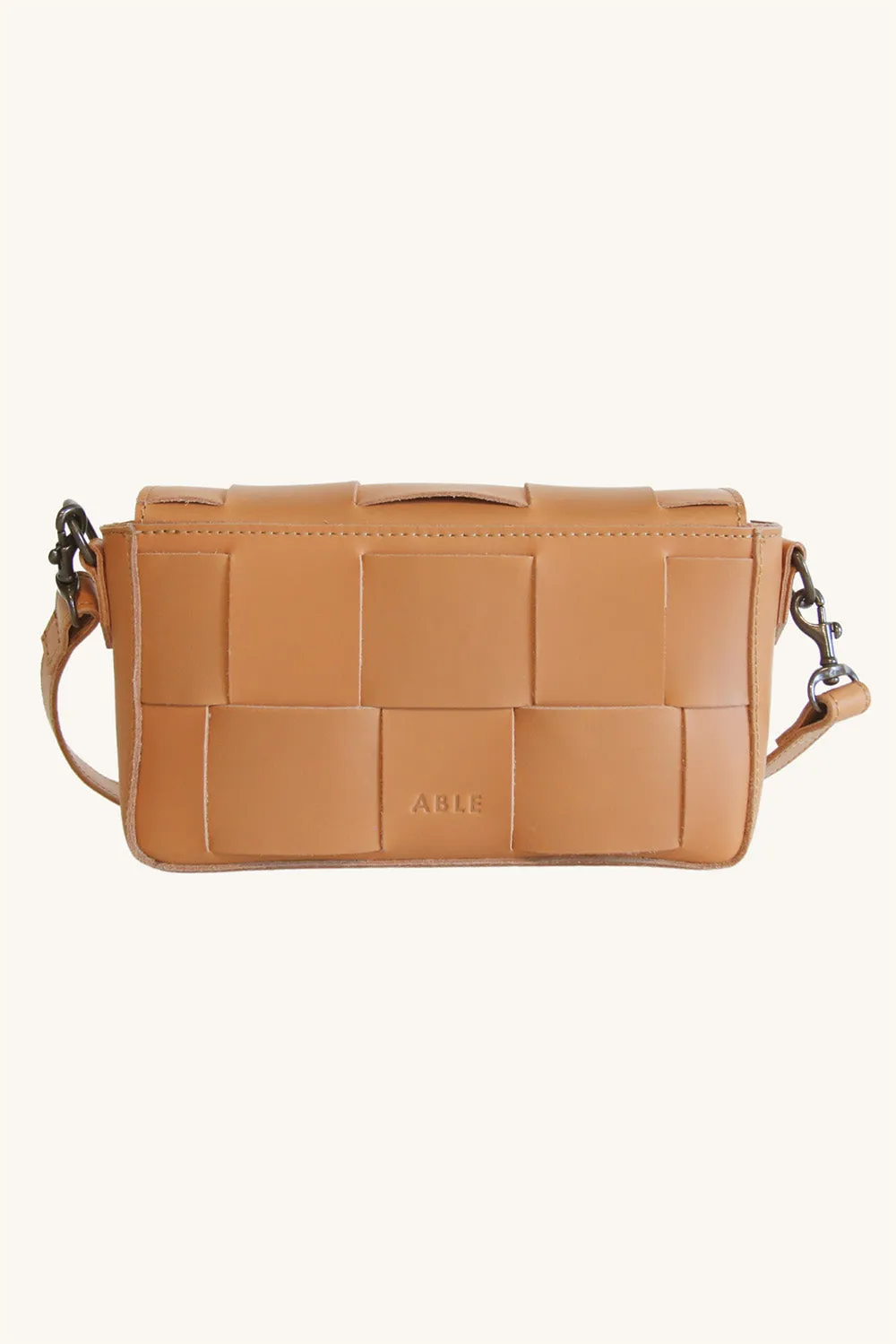 MINI FLAP WOVEN CROSSBODY - MOJAVE