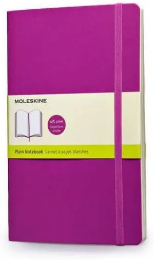 Moleskine Plain Soft Cover Notebook Pocket Size Purple