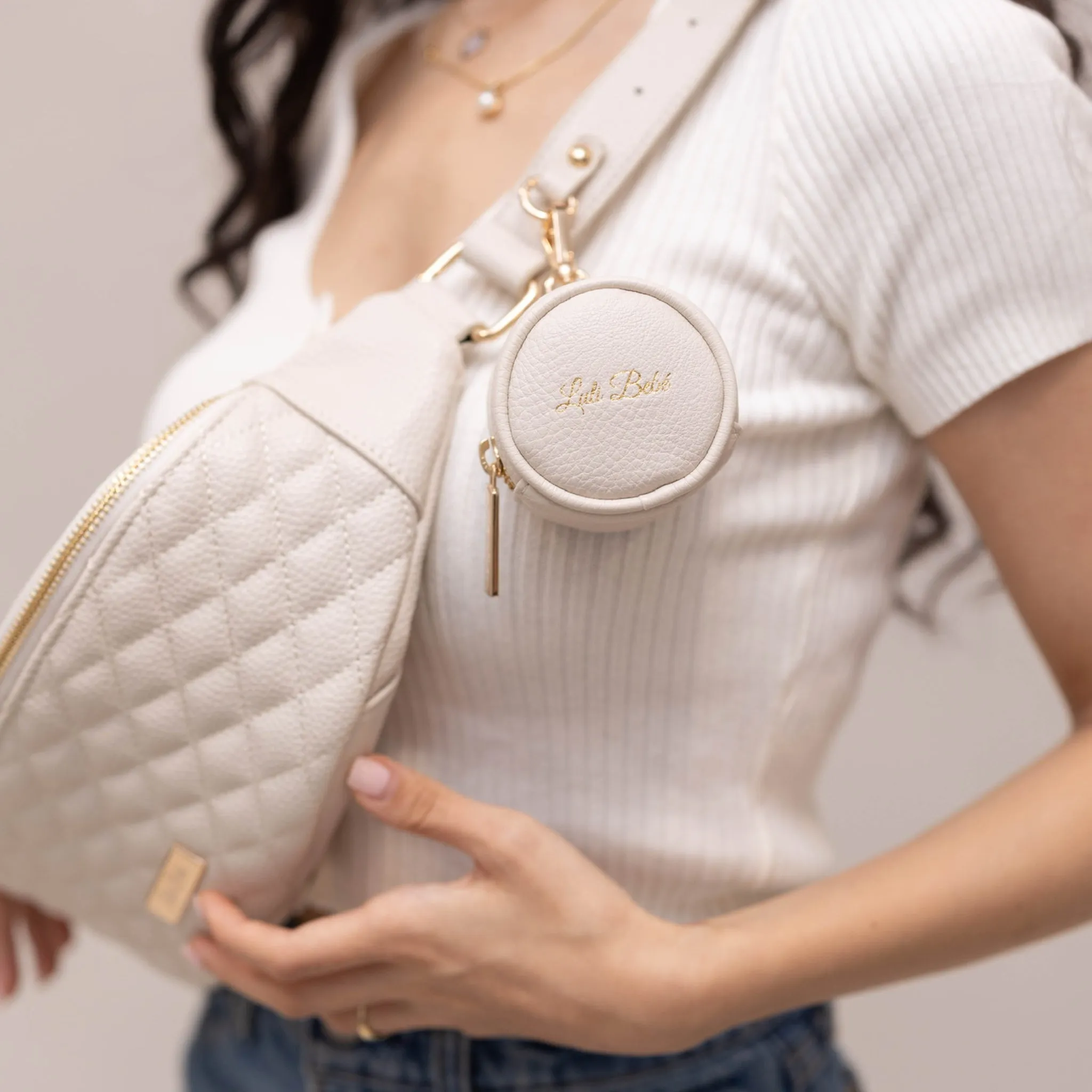 Monaco Sling Bag | Pearl White