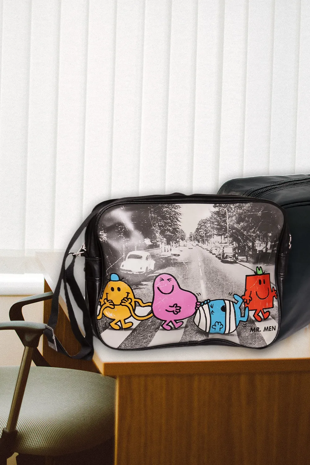 Mr. Men Vintage messenger Bag/Abbey Road Messenger Bag