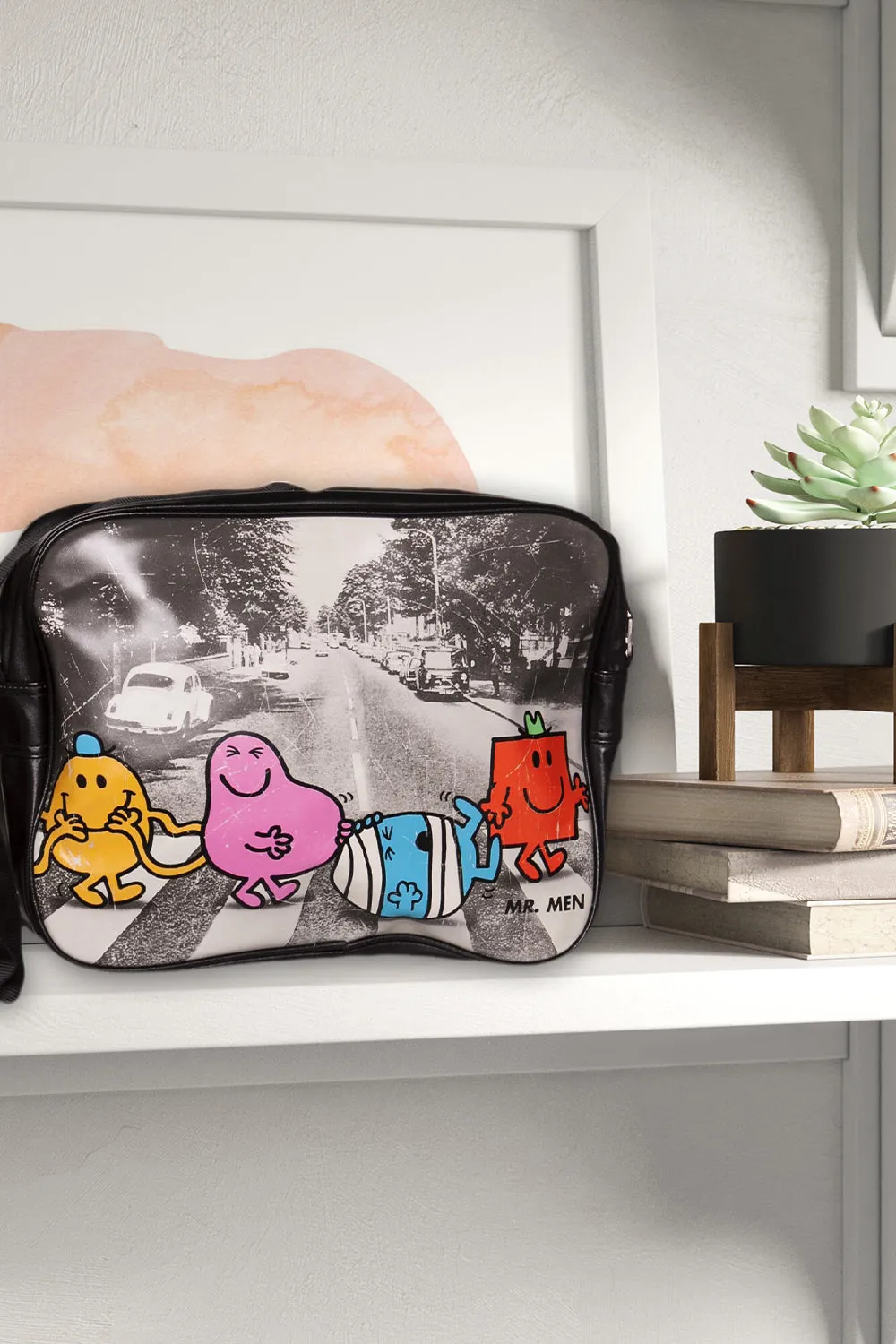 Mr. Men Vintage messenger Bag/Abbey Road Messenger Bag