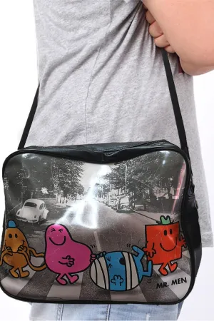 Mr. Men Vintage messenger Bag/Abbey Road Messenger Bag