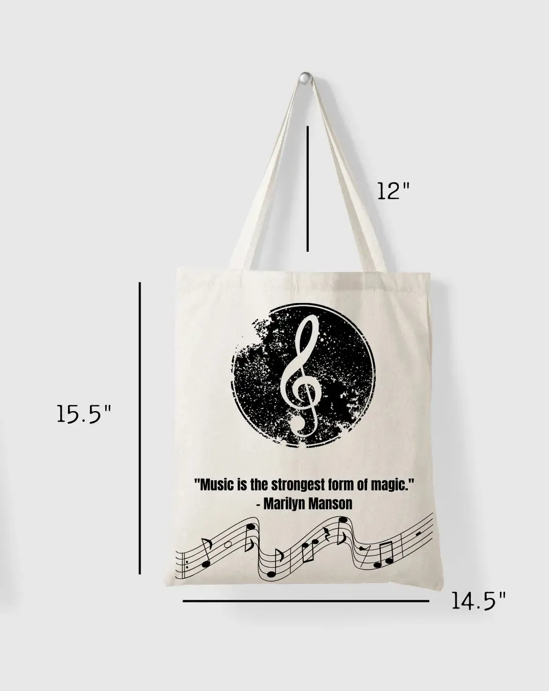 Music  Daily Thaila -  Canvas Reusable Bags