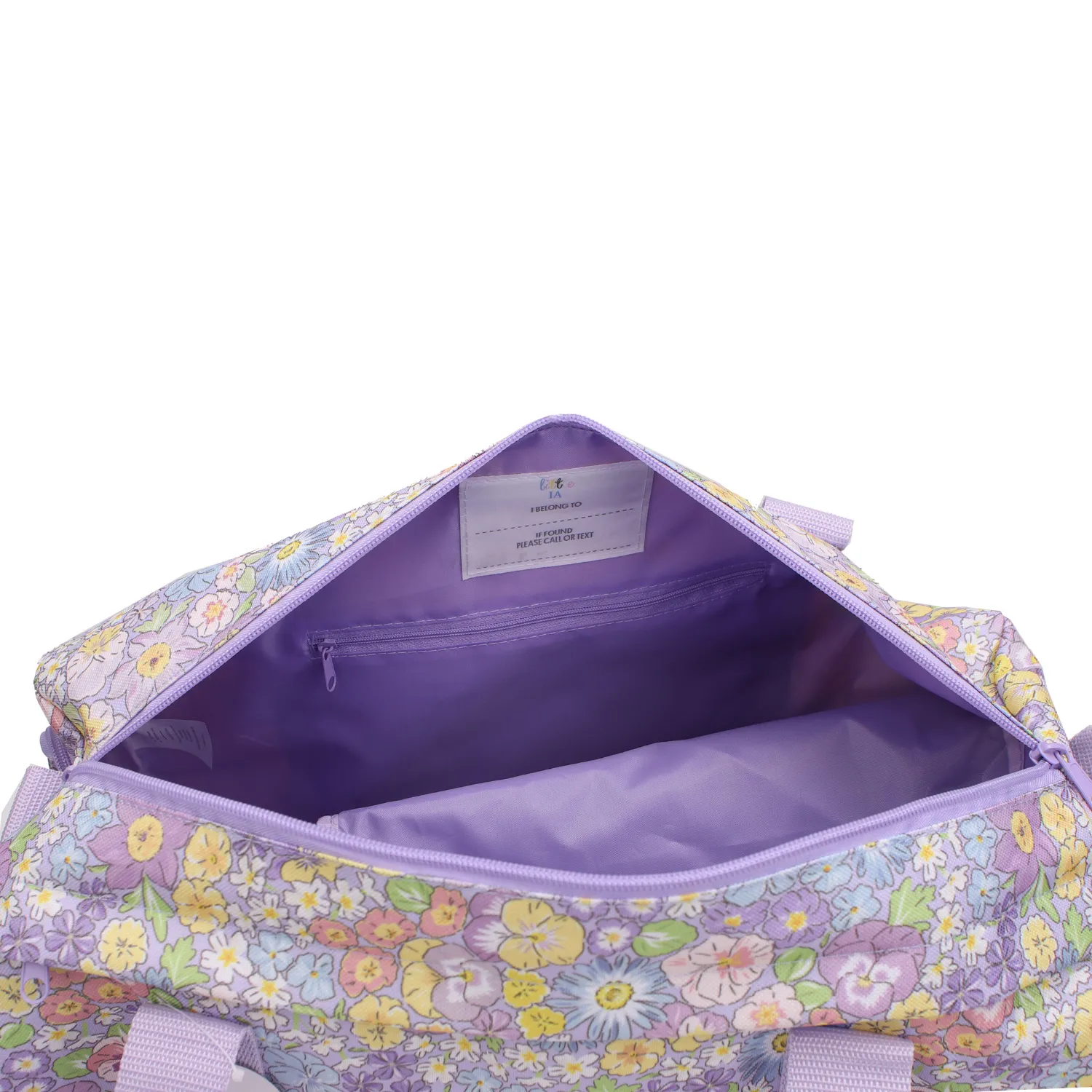 Personalised Enchanted Floral Duffle Bag