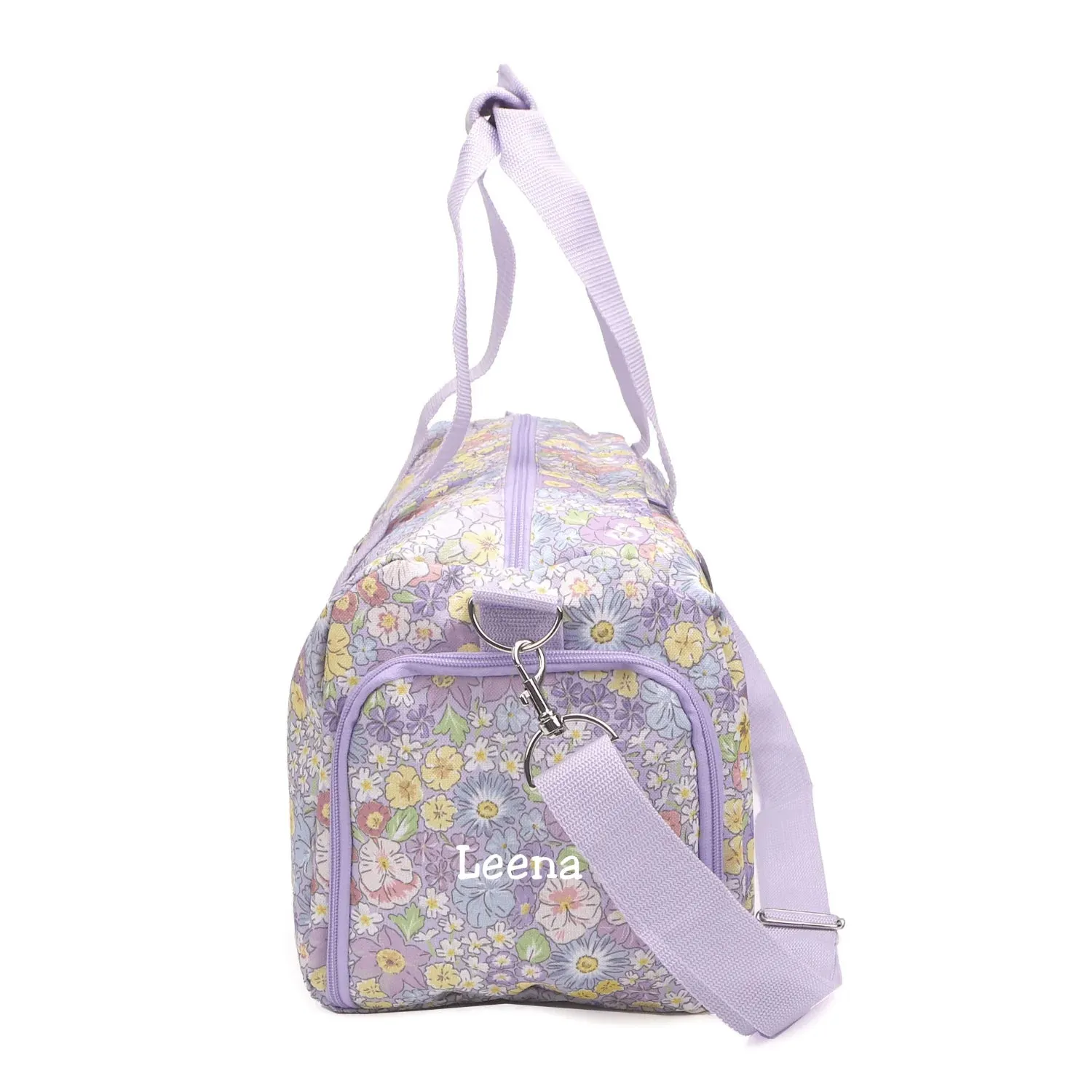 Personalised Enchanted Floral Duffle Bag