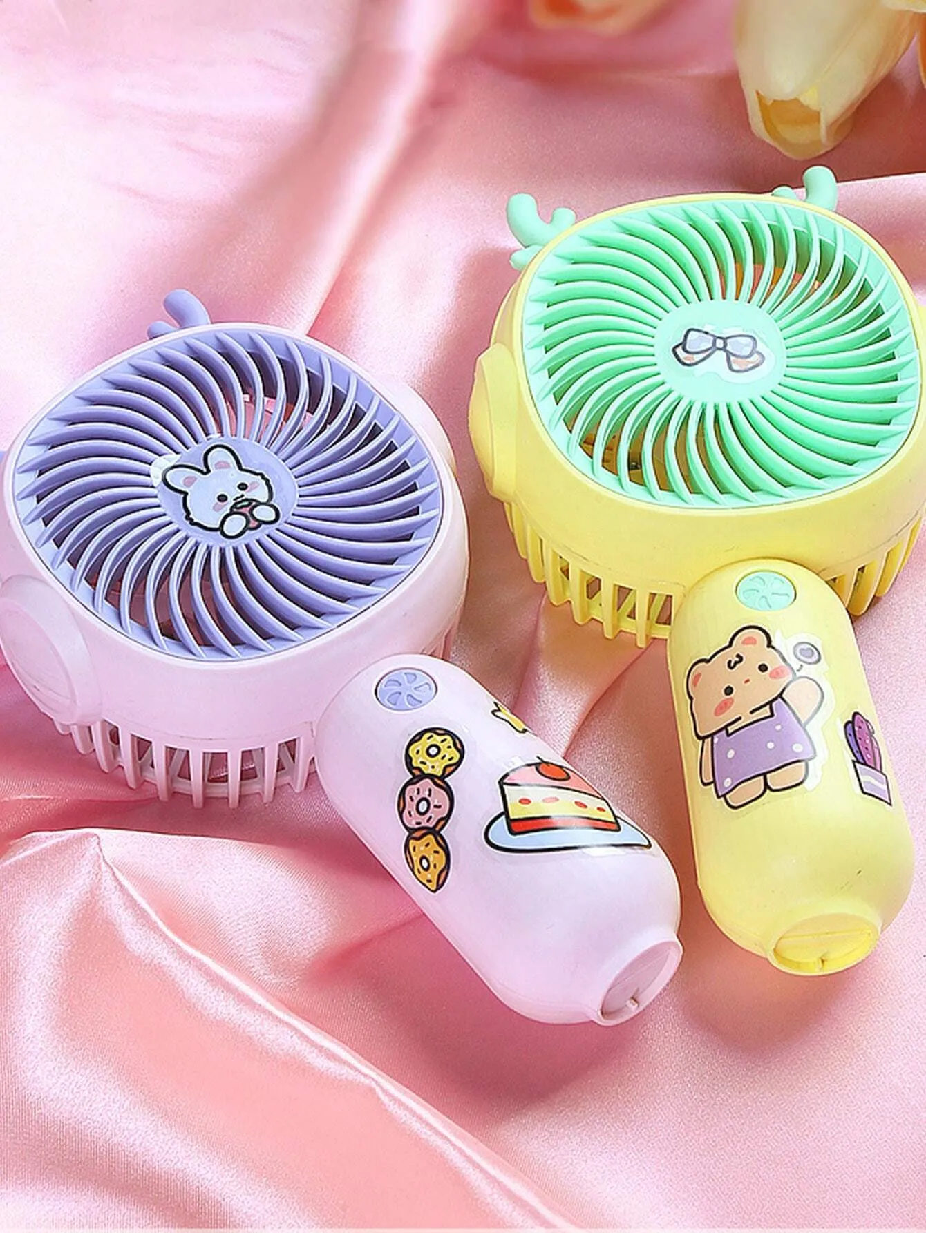 Rechargeable Mini Cartoon Handheld & Table Fan