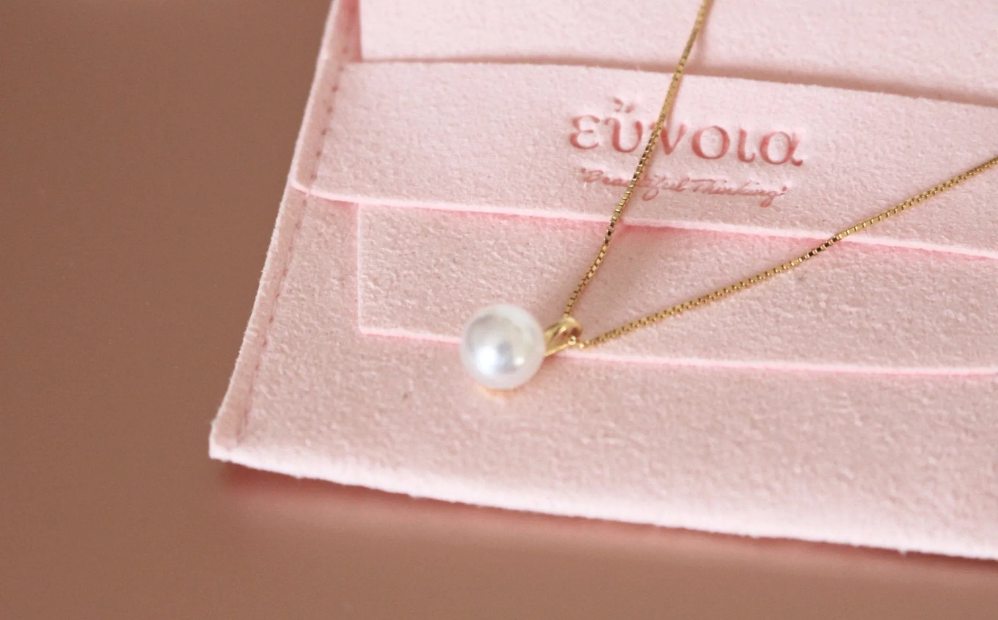 S925 Silver Necklace w. Dainty Floating Pearl Pendant | Minimalist Chic