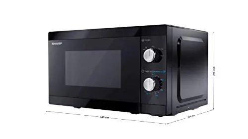 SHARP YC-MS01U-B Compact 20 Litre 800W Manual control Microwave (New)