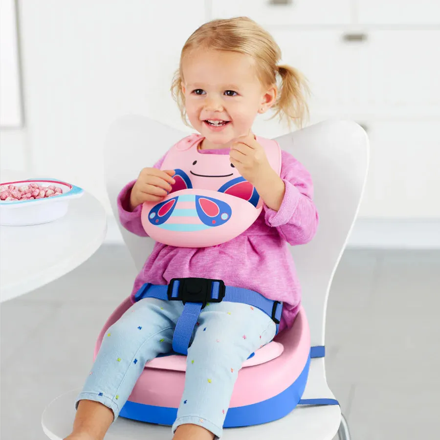 Skip Hop Zoo Fold & Go Silicone Bib Butterfly