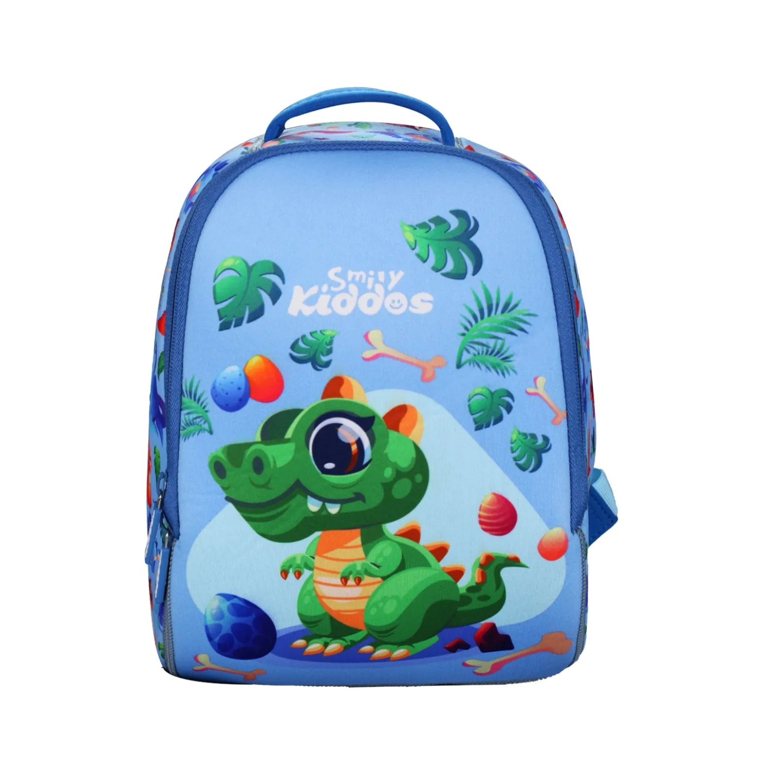 Smily kiddos Fun Dino Neoprene Preschool Backpack (6L) – Blue