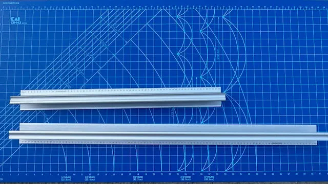 Stainless Steel Edge Safety Ruler & Cutting Ruler for Straight & Pinking Rotary Cutting