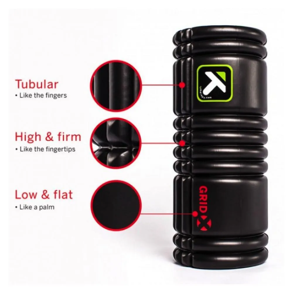 Trigger Point Therapy - The Grid Foam Roller X - Black (EXTRA FIRM)