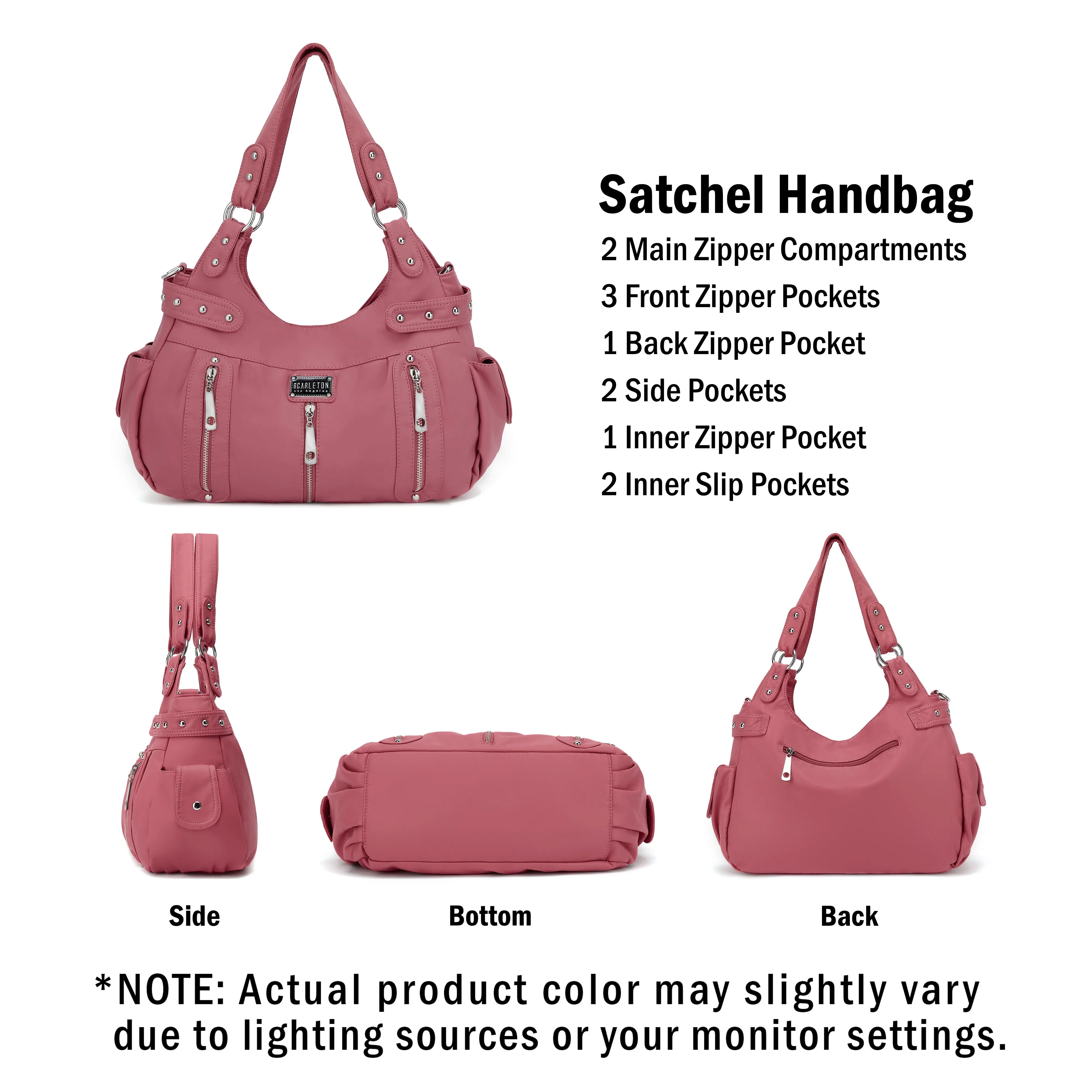 Ultra Soft Washed Shoulder Bag H1292