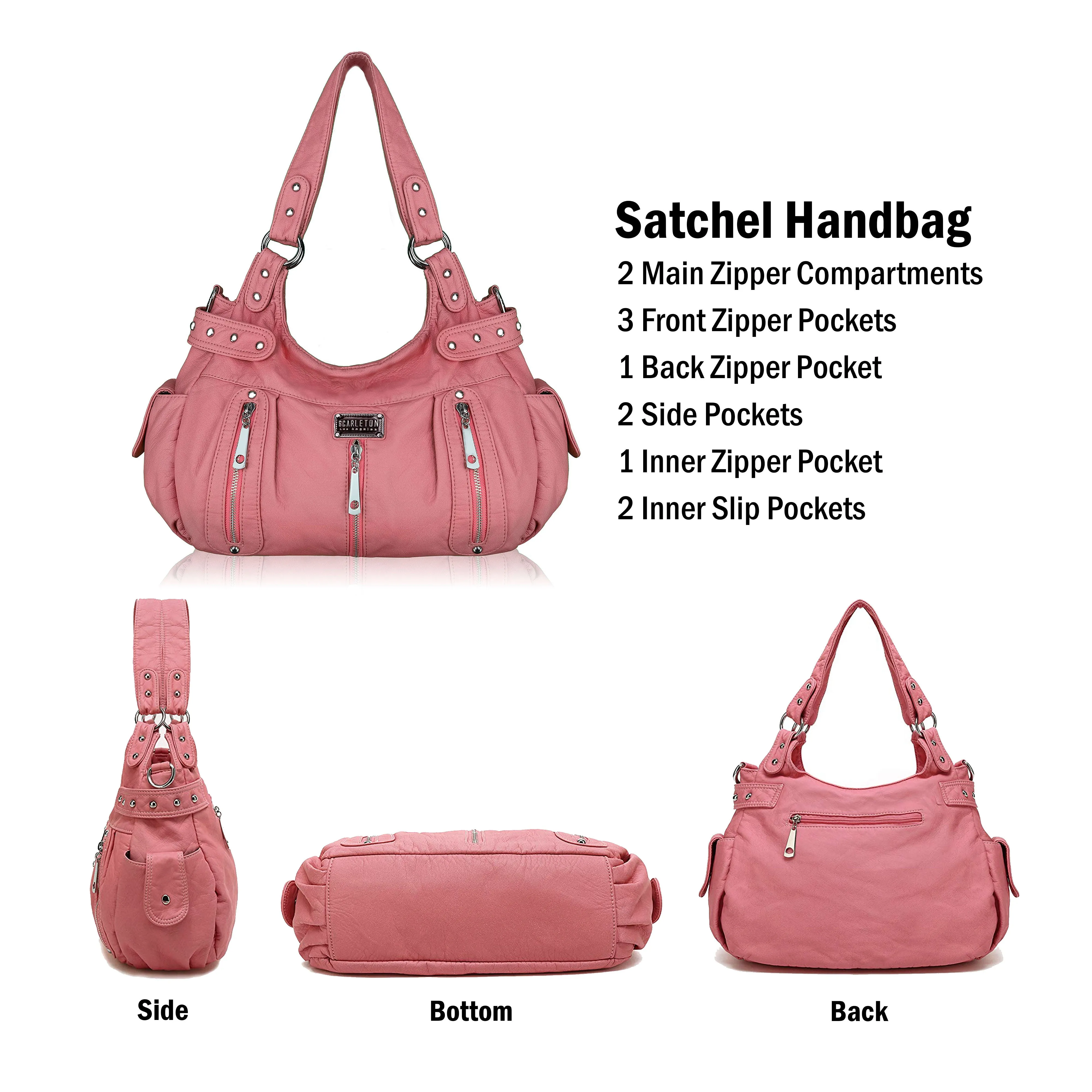 Ultra Soft Washed Shoulder Bag H1292