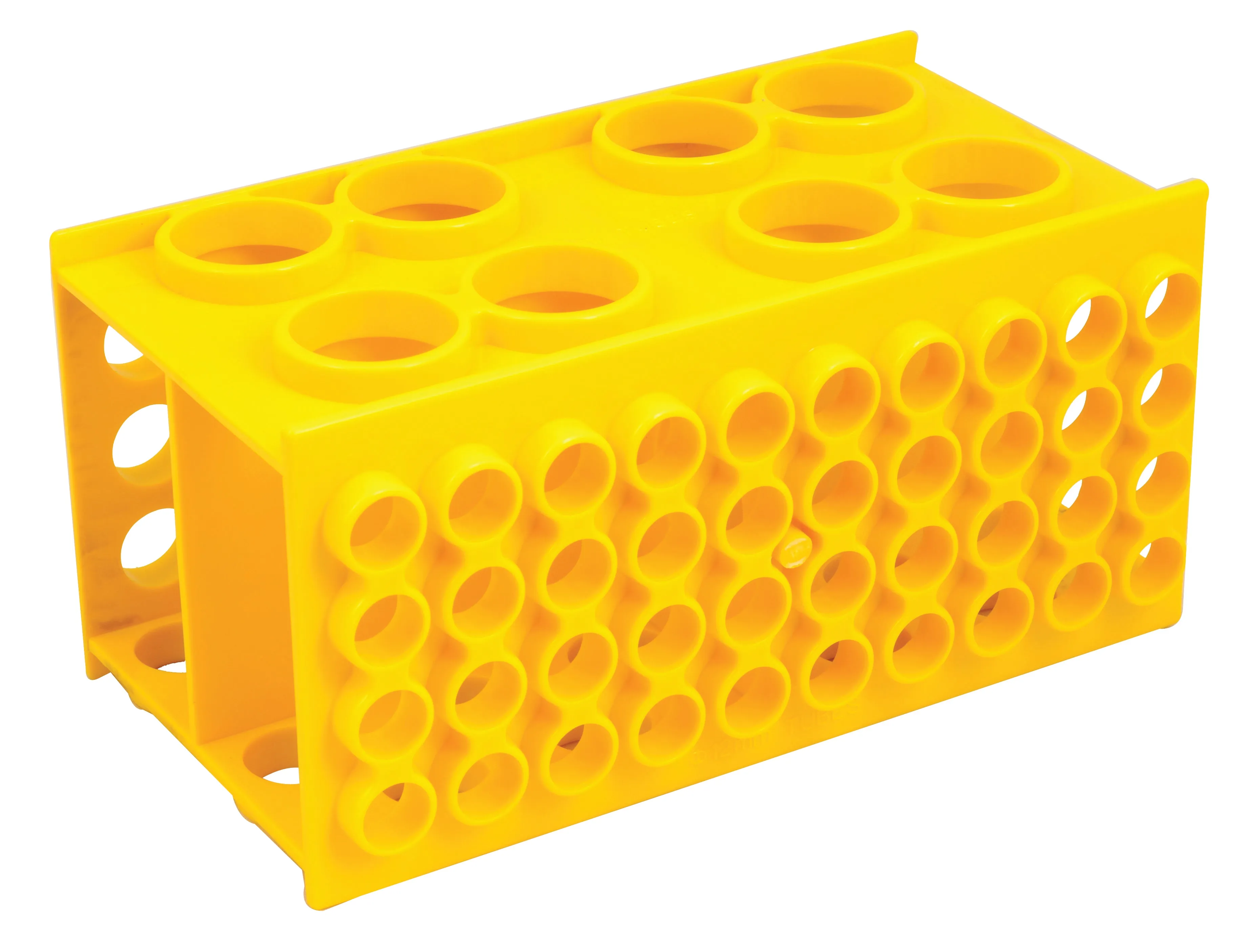 Universal Multi Size Test Tube Rack - Polypropylene - Holds 30mm, 20mm, 17mm, and 12mm Diameter Test Tubes