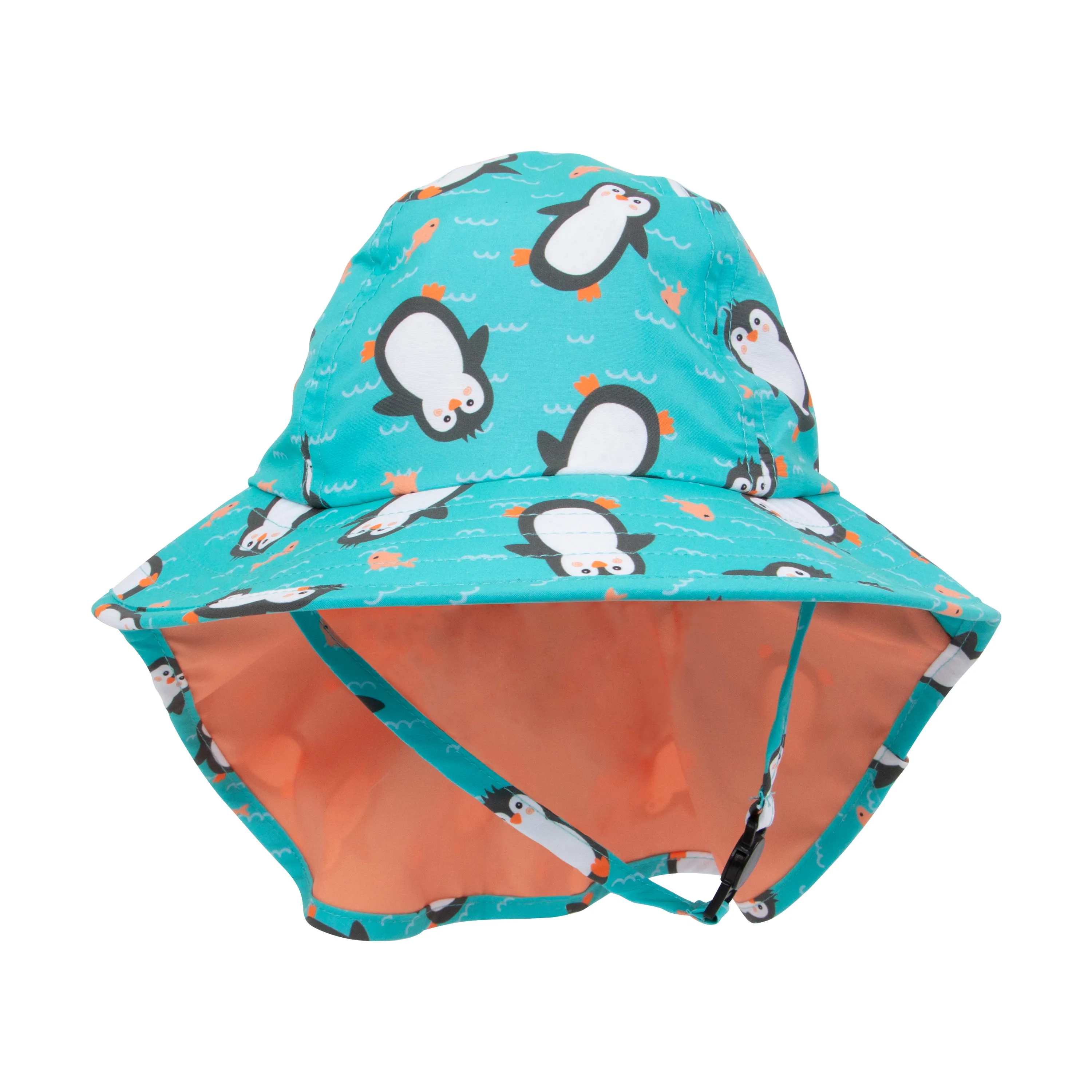 UPF 50  Cape Sun hat - Penguin