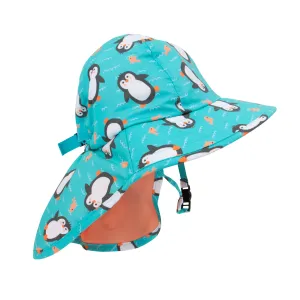 UPF 50  Cape Sun hat - Penguin