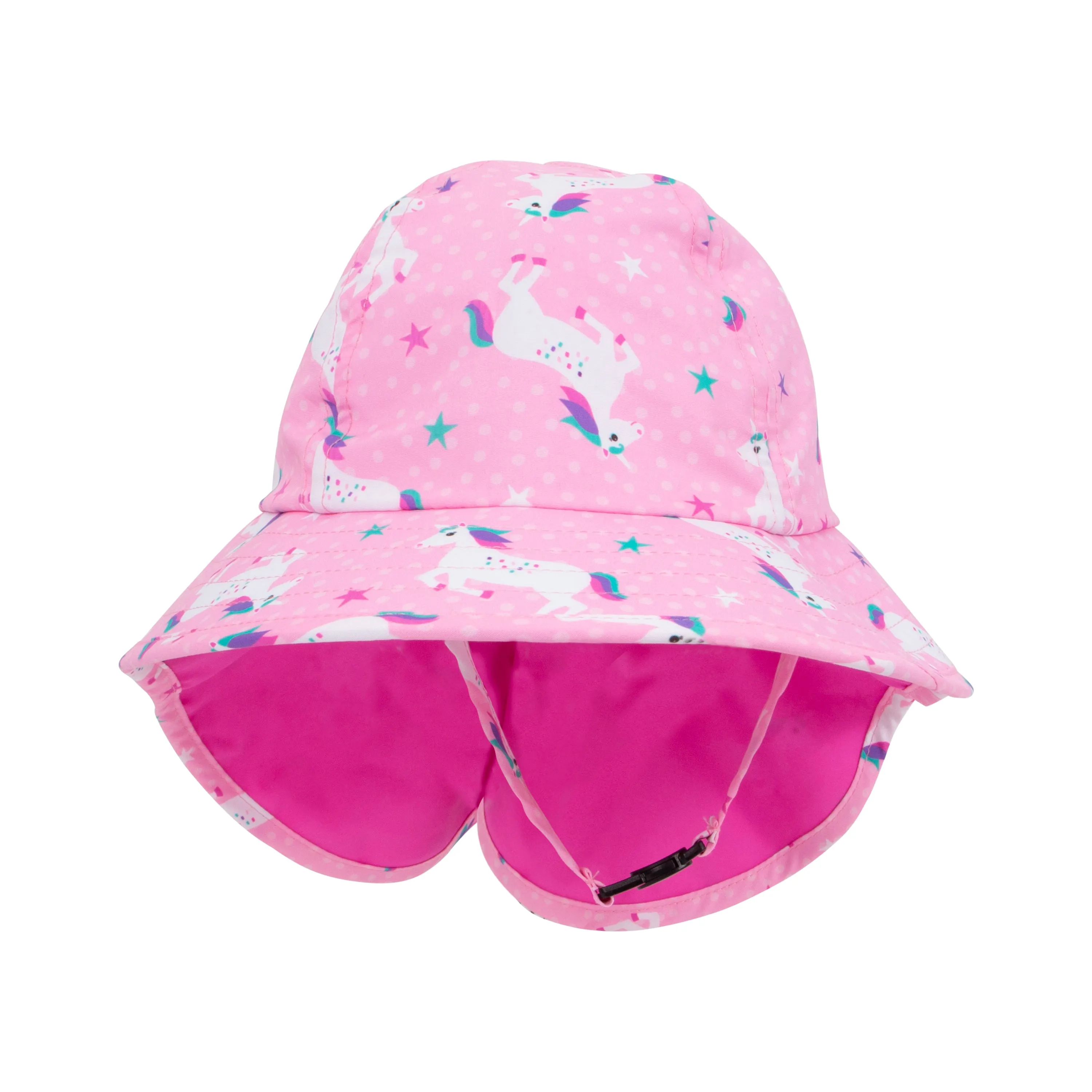 UPF 50  Cape Sun hat - Unicorn